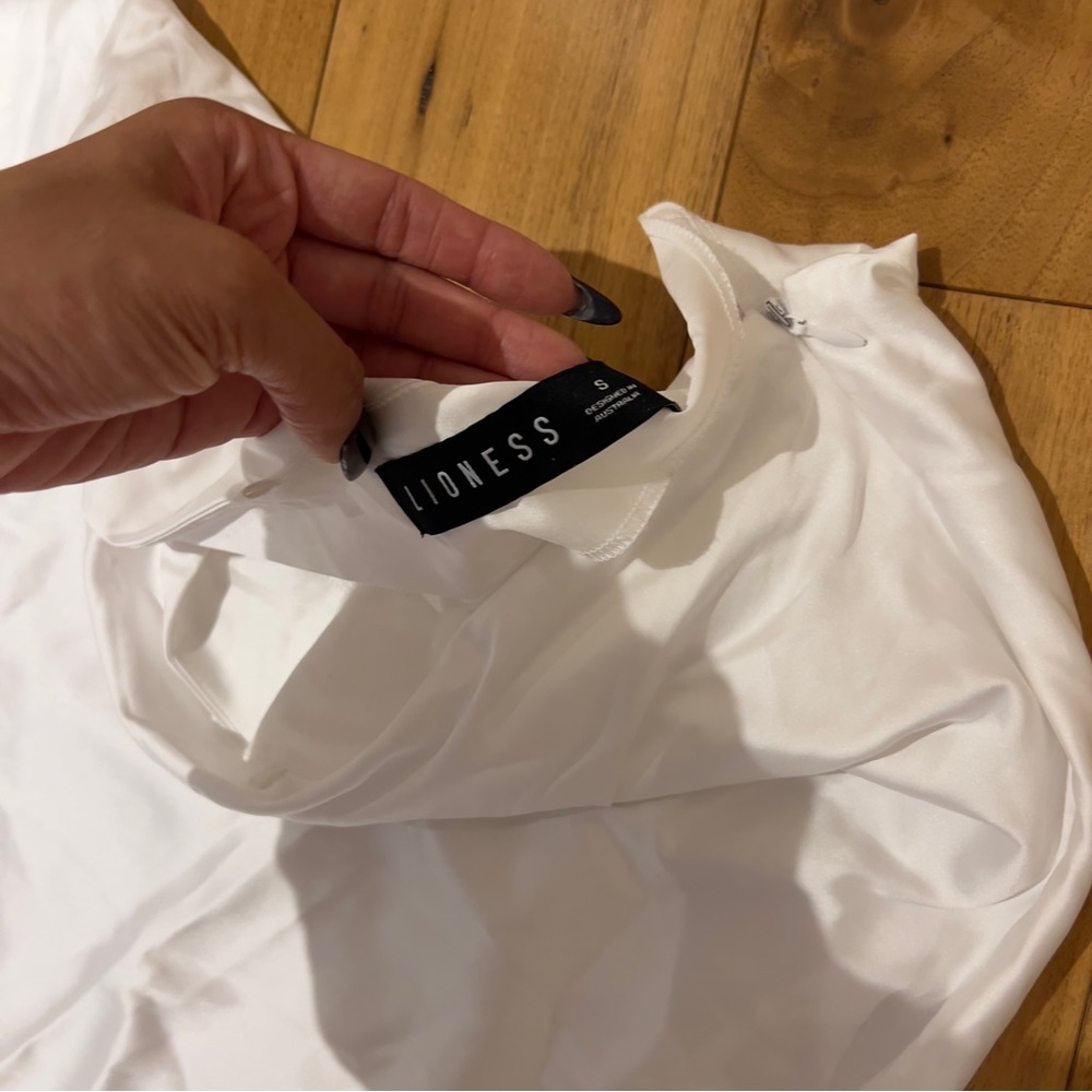 Lioness Ivory Satin Skirt
